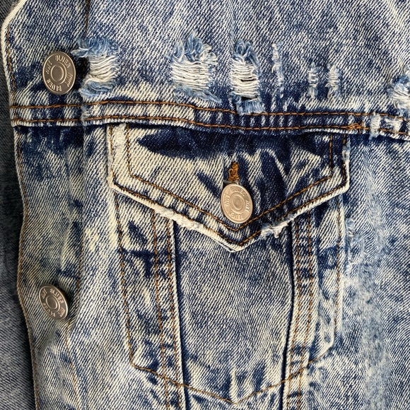 Highway Blues Distressed Denim Jacket - Picture 7 of 7